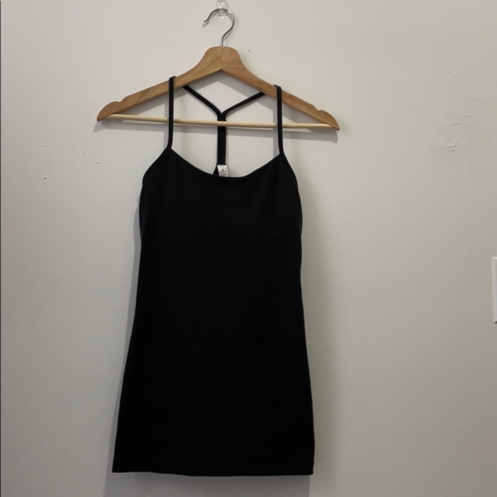 Lululemon Power Y Tank Black - Size 6